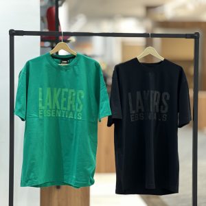 تیشرت لانگ با طرح لاکر